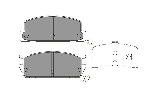 Remblokset Kavo Parts KBP-3518