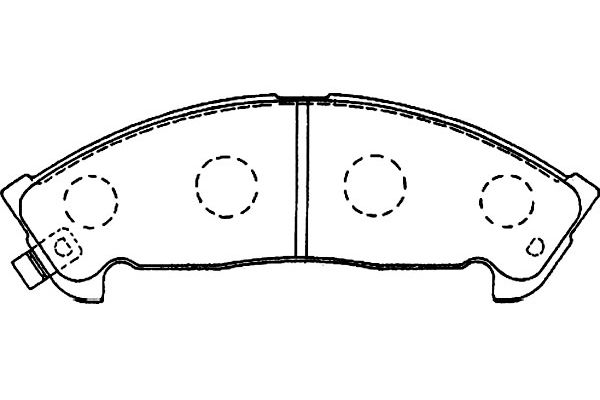 Remblokset Kavo Parts KBP-3519