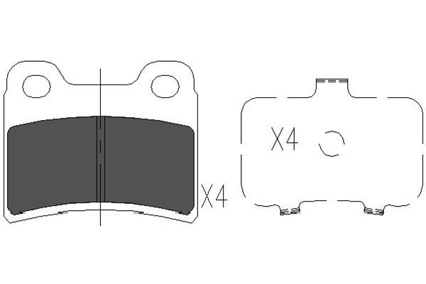 Remblokset Kavo Parts KBP-4011