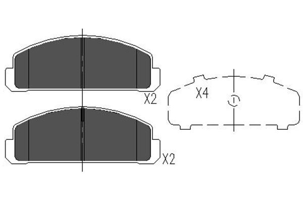 Remblokset Kavo Parts KBP-4515