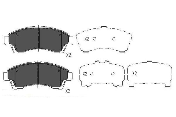 Remblokset Kavo Parts KBP-4534