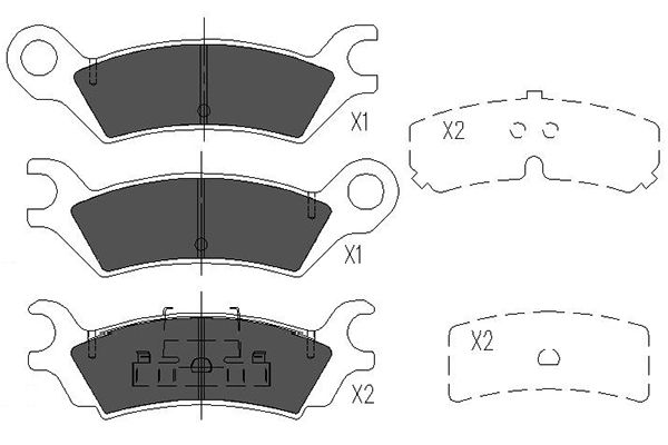 Remblokset Kavo Parts KBP-4538