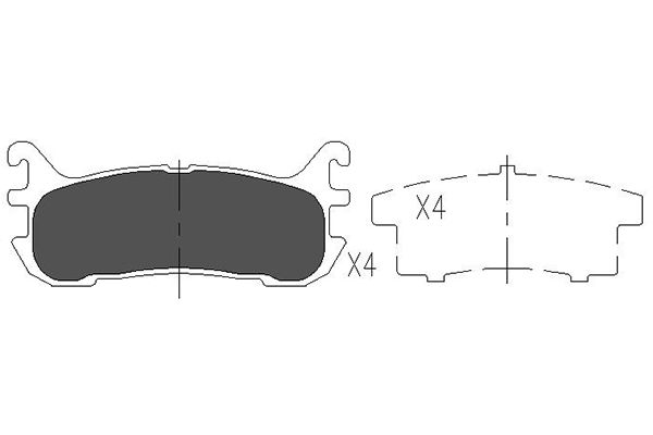 Remblokset Kavo Parts KBP-4540