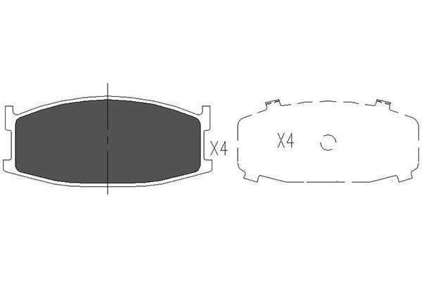 Remblokset Kavo Parts KBP-4548
