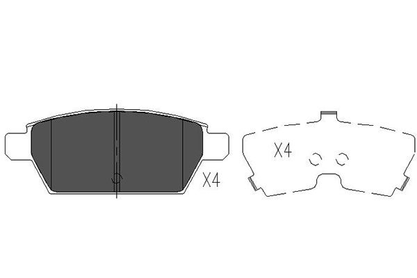 Remblokset Kavo Parts KBP-4554