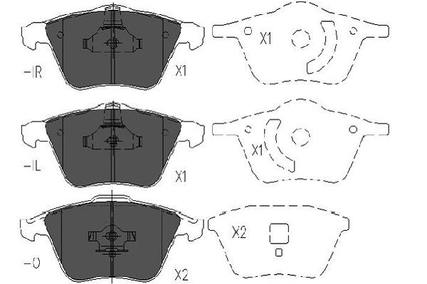 Remblokset Kavo Parts KBP-4569