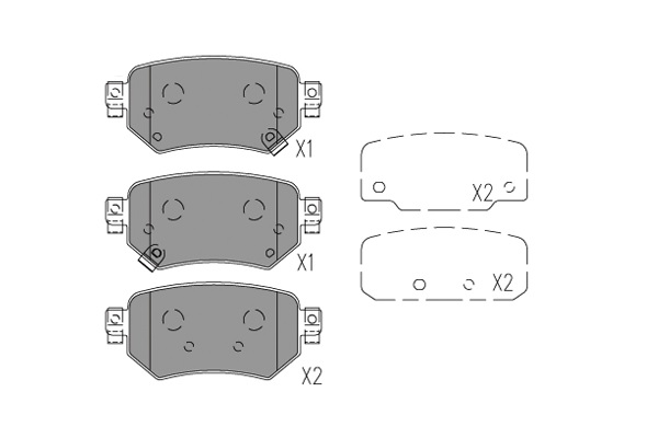 Remblokset Kavo Parts KBP-4577