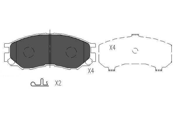 Kavo Parts Remblokset KBP-5508