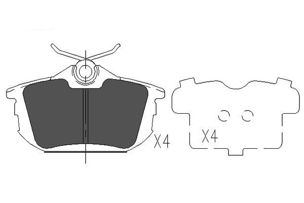 Remblokset Kavo Parts KBP-5513