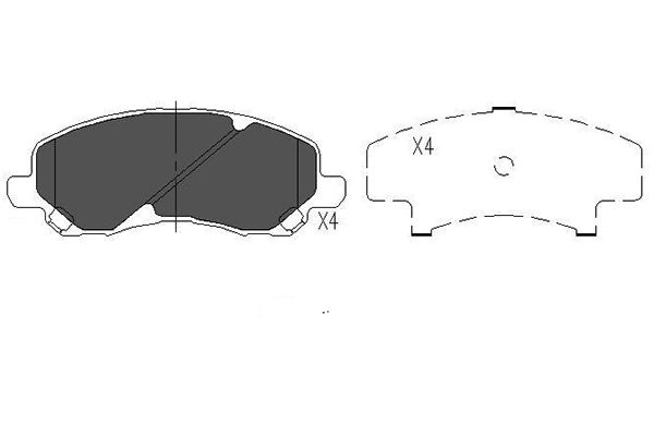 Remblokset Kavo Parts KBP-5516