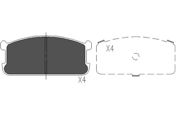 Remblokset Kavo Parts KBP-5521