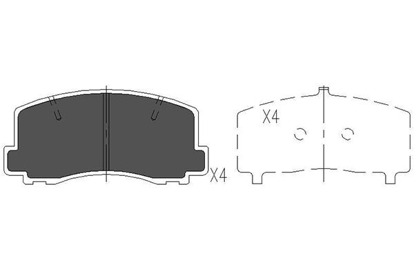 Remblokset Kavo Parts KBP-5522