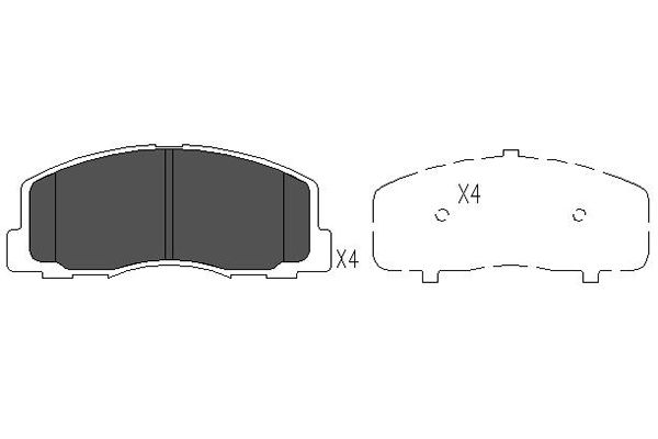 Remblokset Kavo Parts KBP-5523