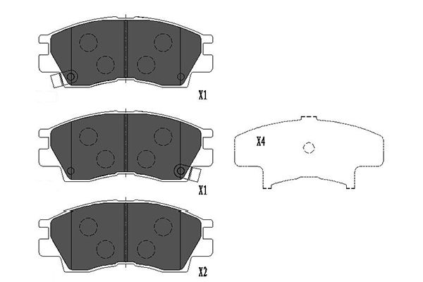 Remblokset Kavo Parts KBP-5526