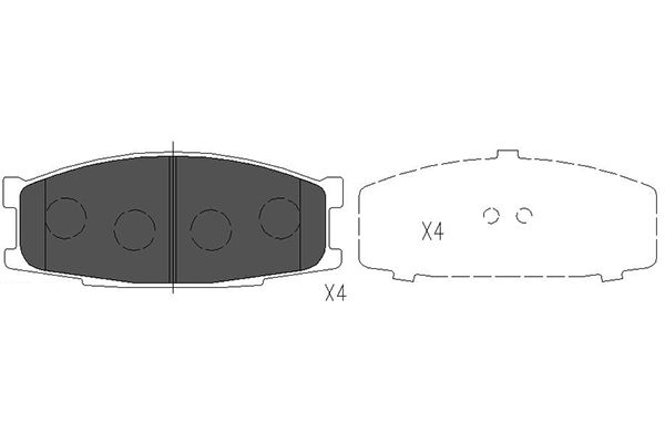 Remblokset Kavo Parts KBP-5527