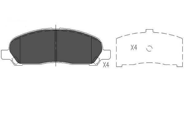 Remblokset Kavo Parts KBP-5540