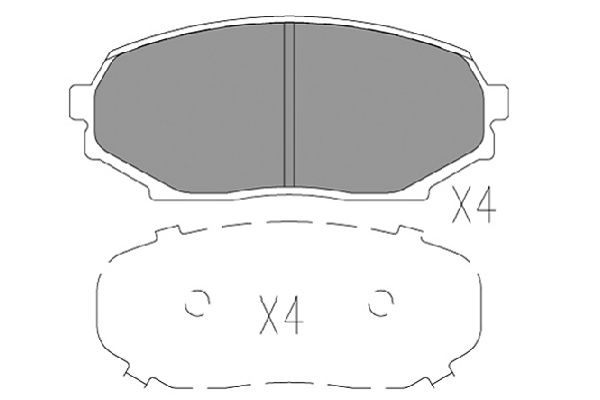 Remblokset Kavo Parts KBP-5547