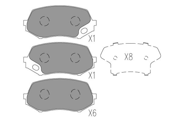 Remblokset Kavo Parts KBP-5550