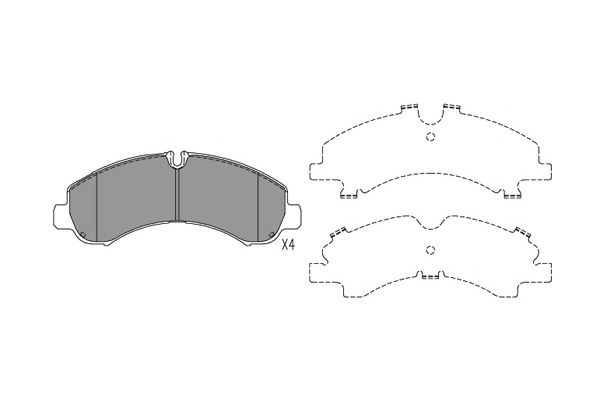 Remblokset Kavo Parts KBP-5552