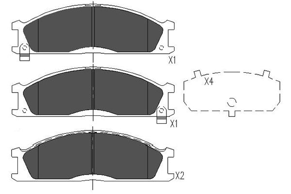 Remblokset Kavo Parts KBP-6503