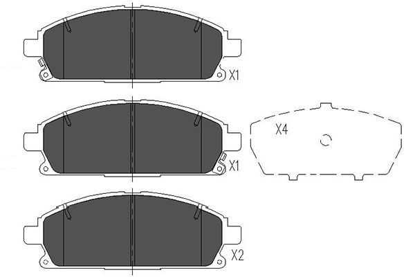 Remblokset Kavo Parts KBP-6515