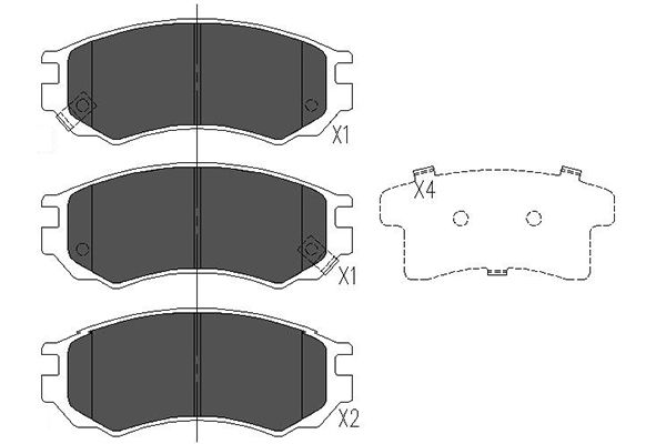 Remblokset Kavo Parts KBP-6531