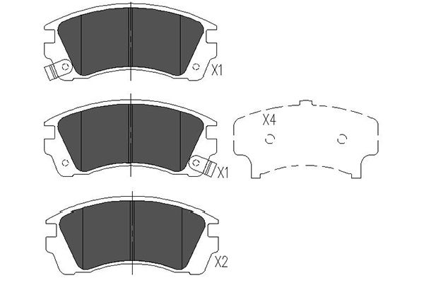 Remblokset Kavo Parts KBP-6532