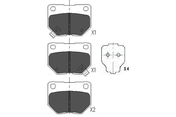 Remblokset Kavo Parts KBP-6545