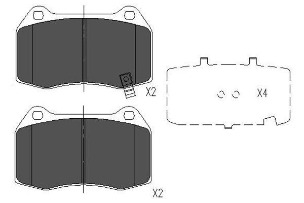 Remblokset Kavo Parts KBP-6561