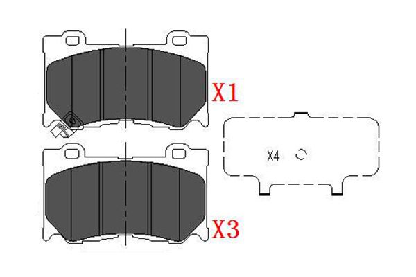 Remblokset Kavo Parts KBP-6581