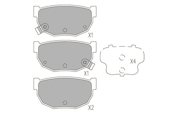 Remblokset Kavo Parts KBP-6597