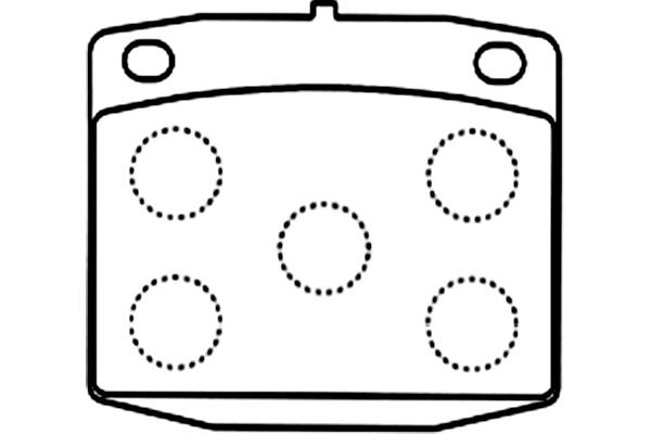 Remblokset Kavo Parts KBP-6609
