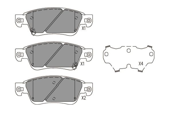 Remblokset Kavo Parts KBP-6617