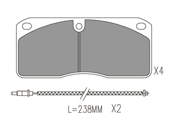 Remblokset Kavo Parts KBP-6622