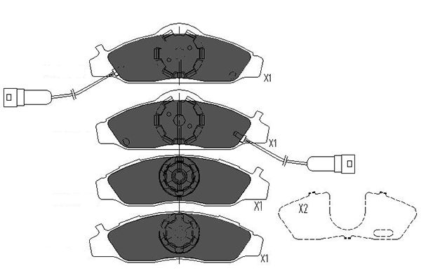 Remblokset Kavo Parts KBP-7502