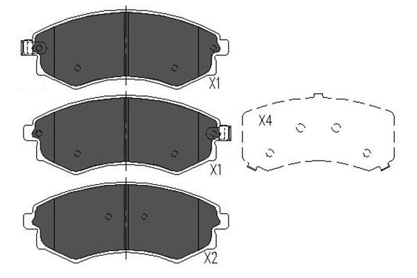 Remblokset Kavo Parts KBP-7507