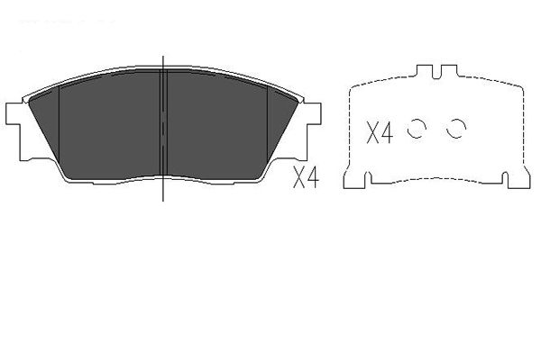 Remblokset Kavo Parts KBP-8009