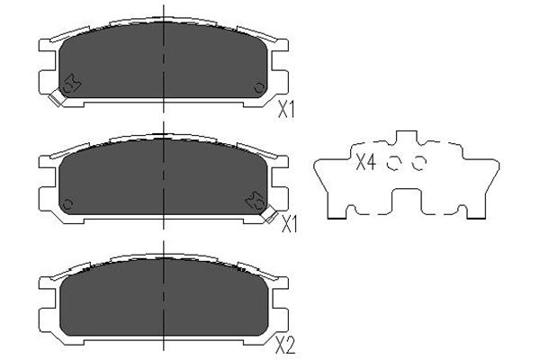 Remblokset Kavo Parts KBP-8016