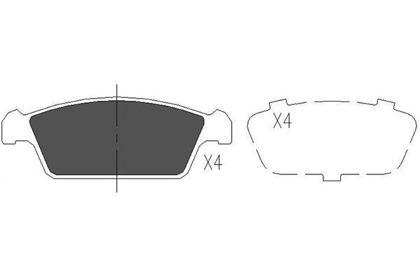 Remblokset Kavo Parts KBP-8515