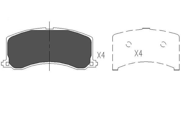 Remblokset Kavo Parts KBP-8517