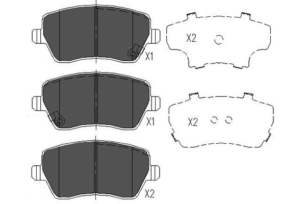 Remblokset Kavo Parts KBP-8522