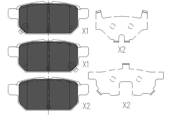 Remblokset Kavo Parts KBP-8526