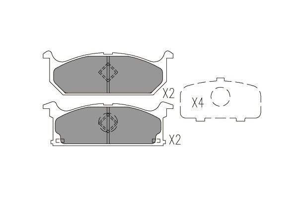 Remblokset Kavo Parts KBP-8527