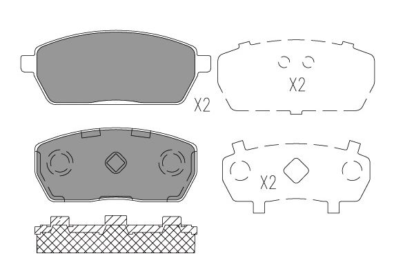 Remblokset Kavo Parts KBP-8529