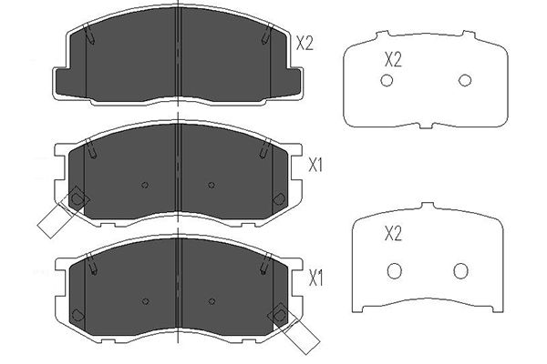 Remblokset Kavo Parts KBP-9033