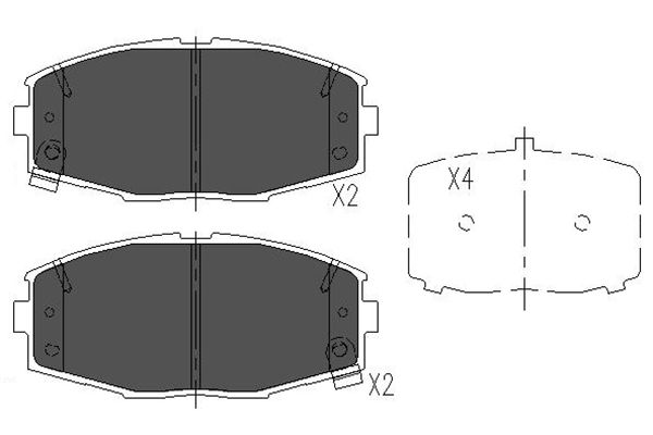 Remblokset Kavo Parts KBP-9034