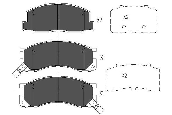 Remblokset Kavo Parts KBP-9040