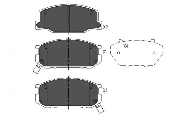 Remblokset Kavo Parts KBP-9041
