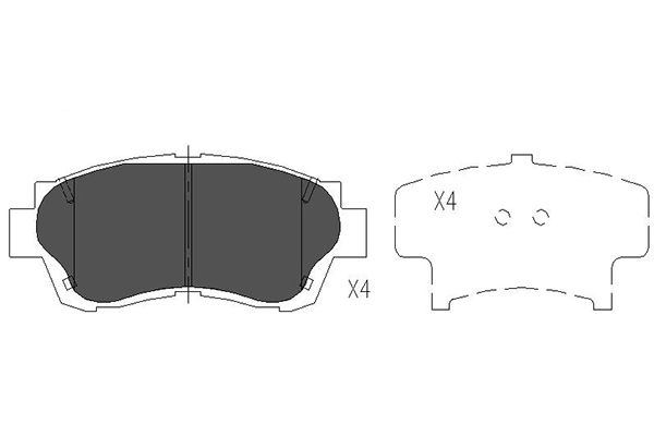 Remblokset Kavo Parts KBP-9042