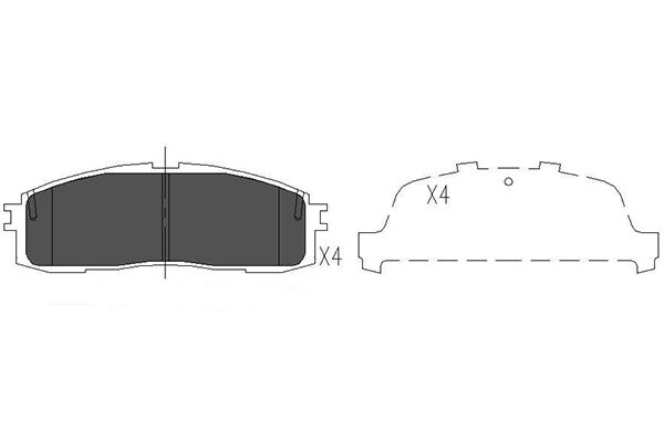 Remblokset Kavo Parts KBP-9056